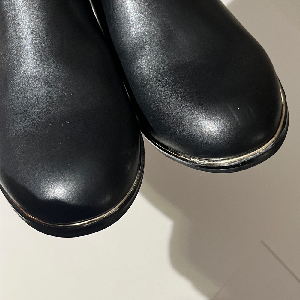 Lane Bryant Black Ankle Booties Boots Shoes Side Zipper sz 12W NEW Vegan Leather - Picture 6 of 10